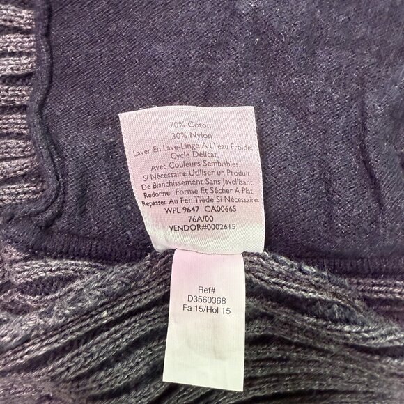 Eddie Bauer Womens Gray Long Cardigan Sweater Size Small Cable Knit Pockets E689 - Picture 6 of 11